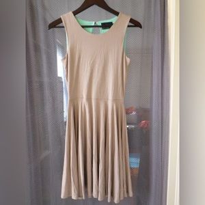 Cynthia Rowley Women Taupe and Mint Green Dress